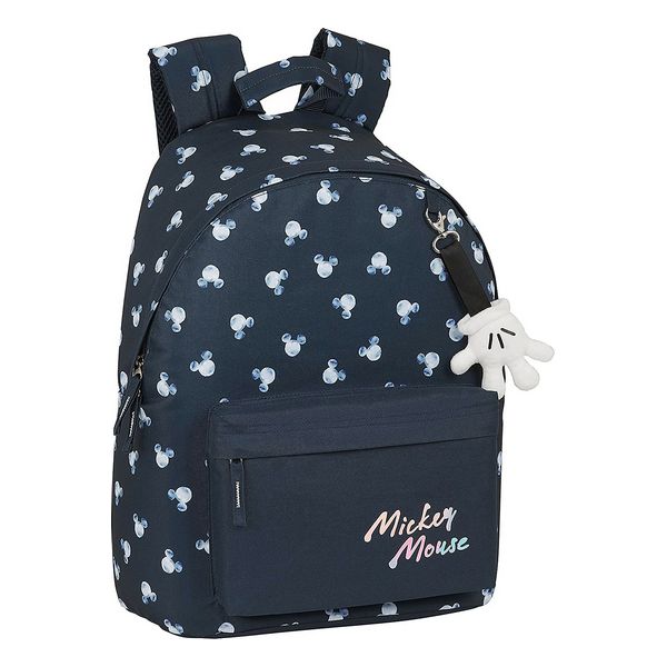Laptop Backpack Mickey Mouse Clubhouse Moon 14&comma;1'' Navy Blue